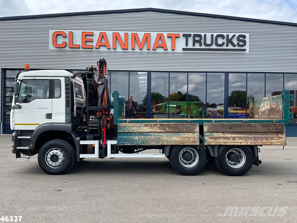 MAN TGA 26.430 6x4 Palfinger 15 Tonmeter laadkraan شاحنات قلابة