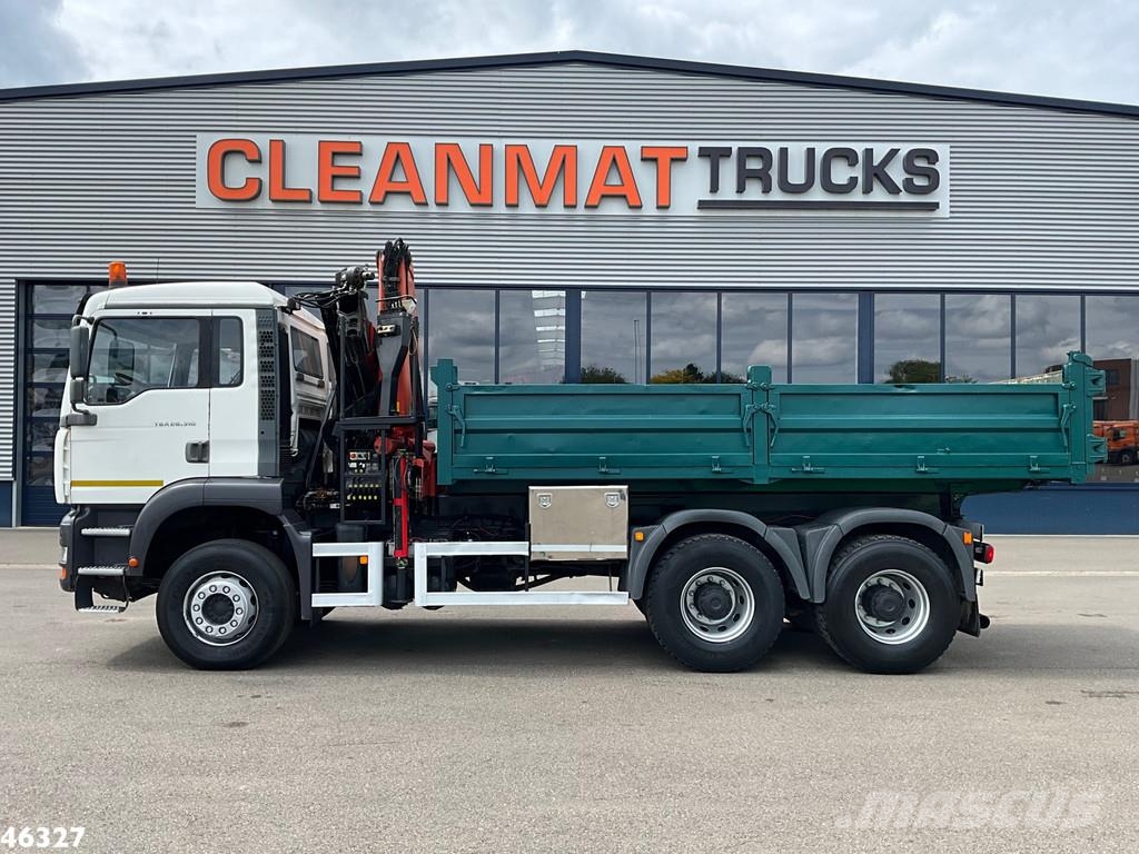 MAN TGA 26.430 6x4 Palfinger 15 Tonmeter laadkraan شاحنات قلابة