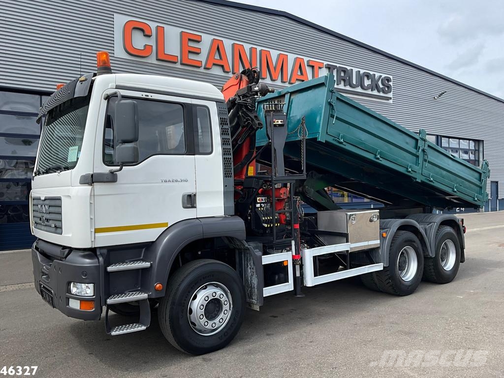 MAN TGA 26.430 6x4 Palfinger 15 Tonmeter laadkraan شاحنات قلابة