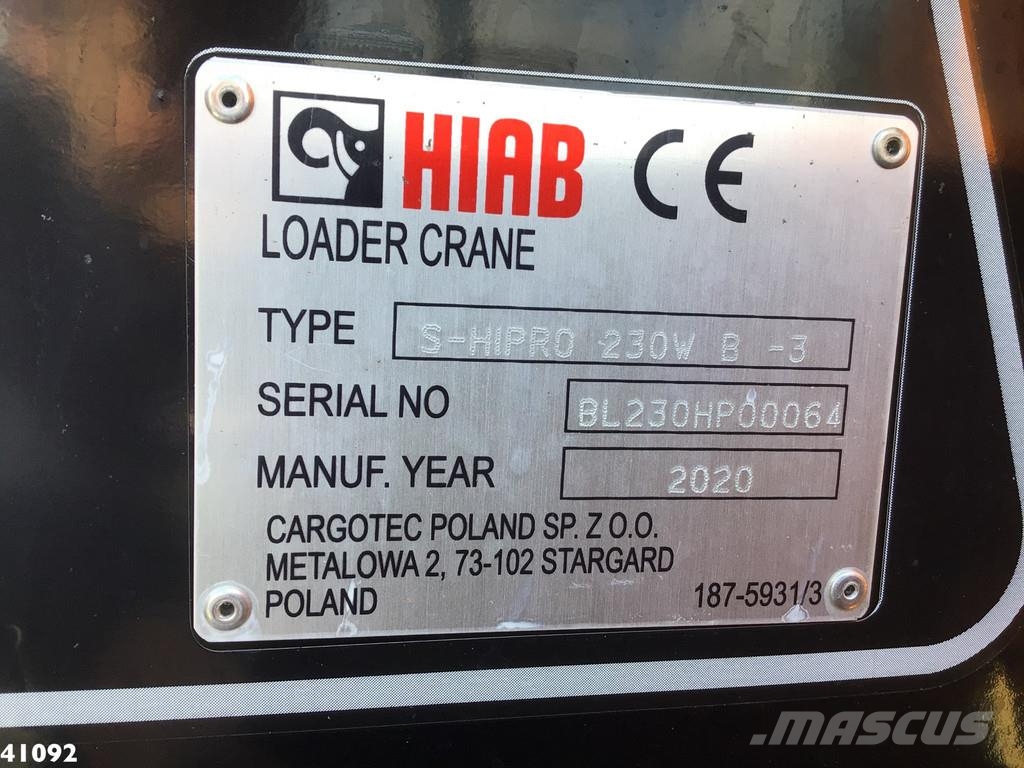 DAF FAN CF 340 Hiab 23 Tonmeter laadkraan Kamioni za otpad