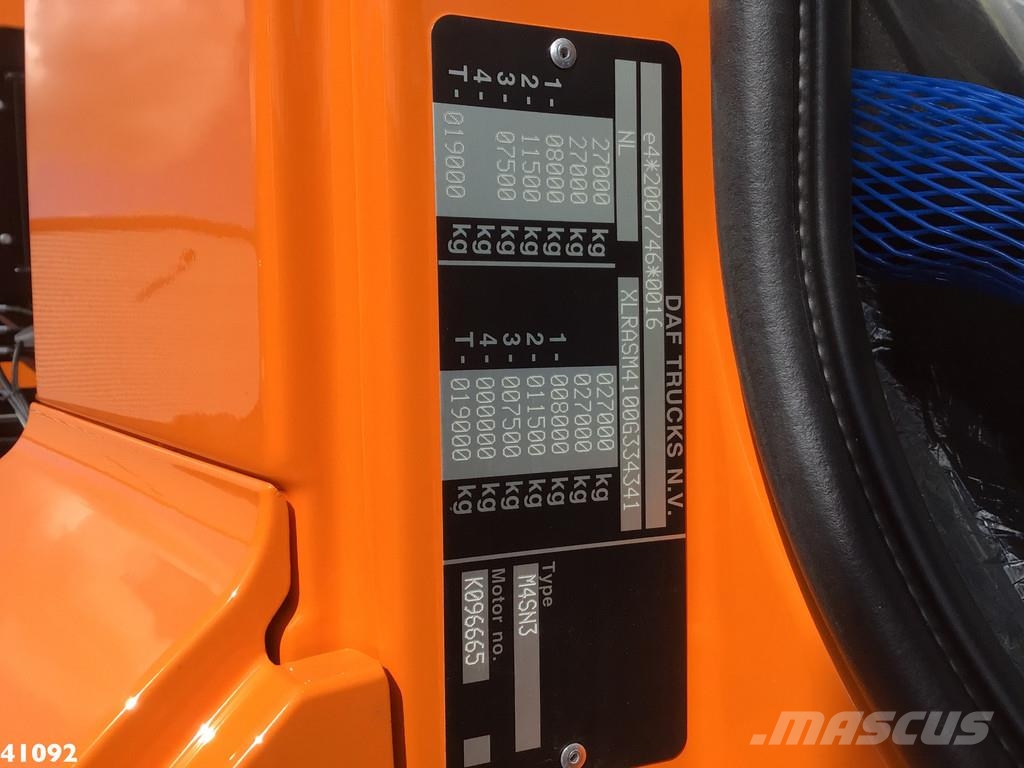 DAF FAN CF 340 Hiab 23 Tonmeter laadkraan Kamioni za otpad