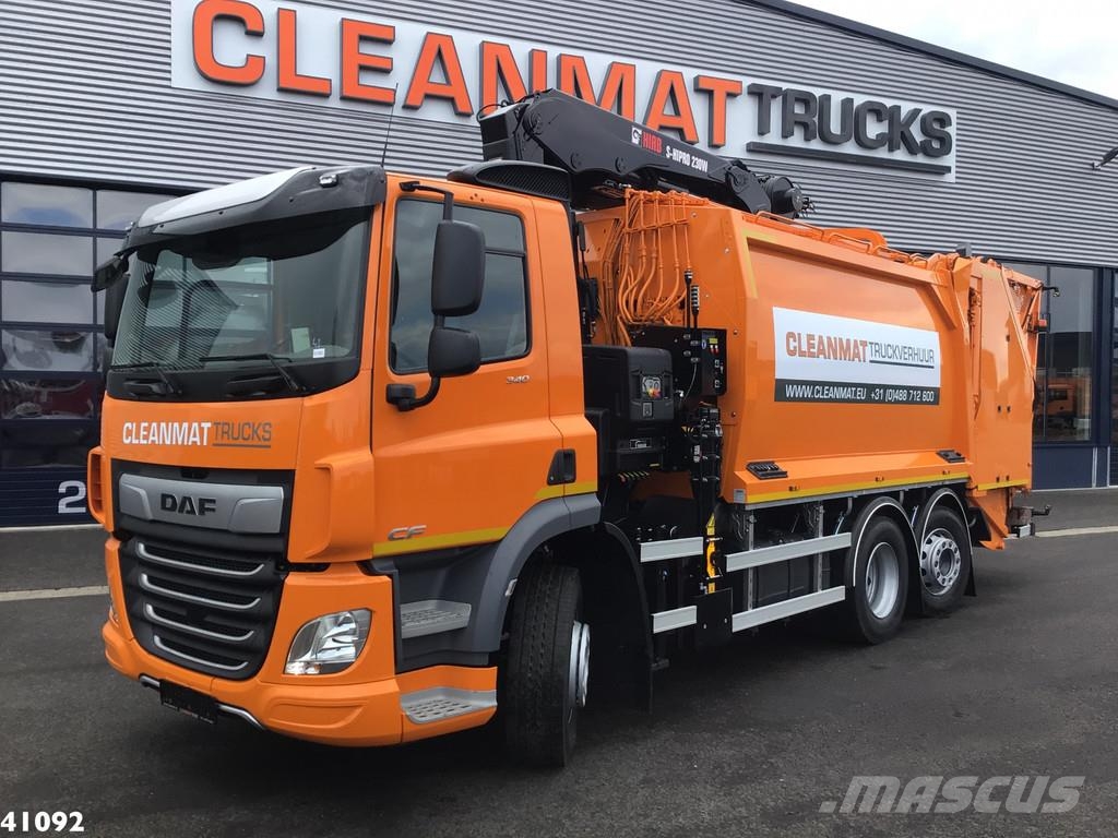 DAF FAN CF 340 Hiab 23 Tonmeter laadkraan Kamioni za otpad