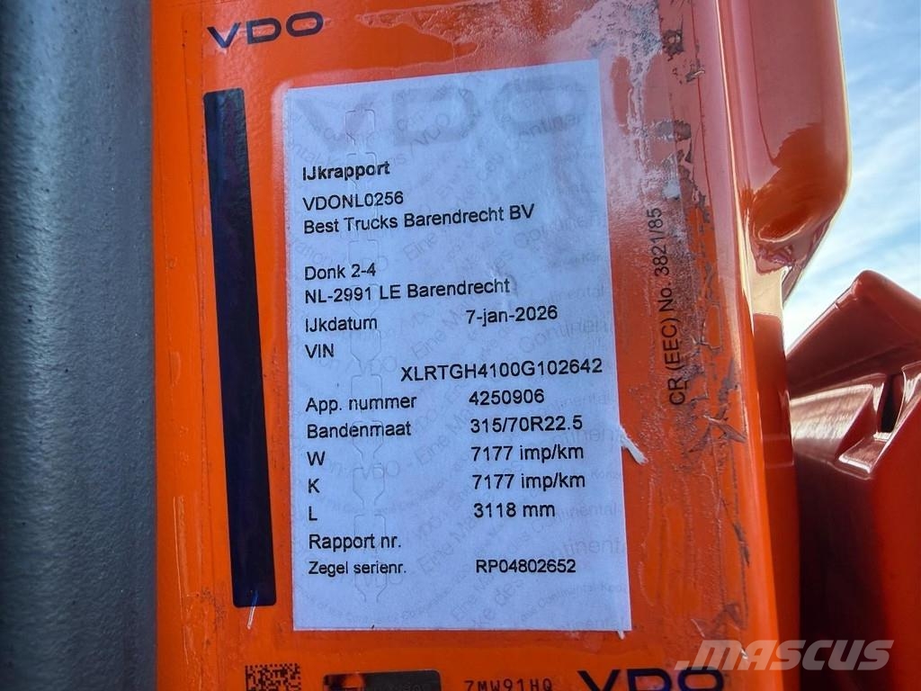DAF XF 440 6x2 EURO 6 + STEERING AXLE + PTO Sattelzugmaschinen