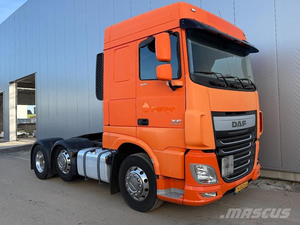 DAF XF 440 6x2 EURO 6 + STEERING AXLE + PTO Sattelzugmaschinen