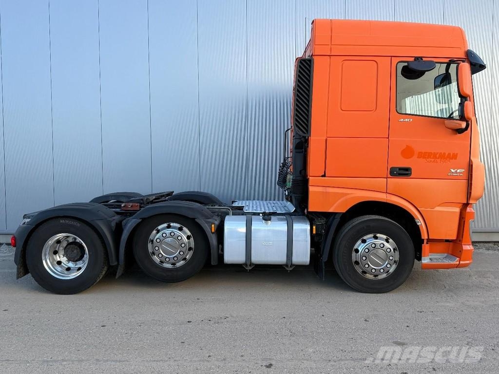 DAF XF 440 6x2 EURO 6 + STEERING AXLE + PTO Tractor Units