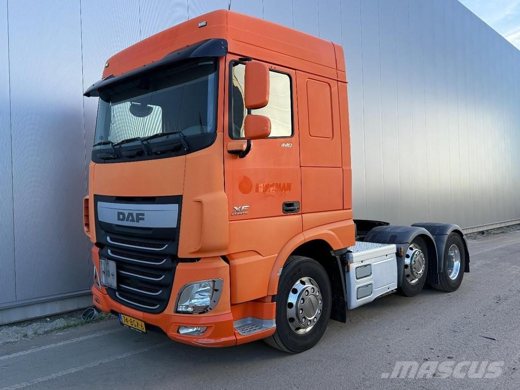 DAF XF 440 6x2 EURO 6 + STEERING AXLE + PTO Sattelzugmaschinen