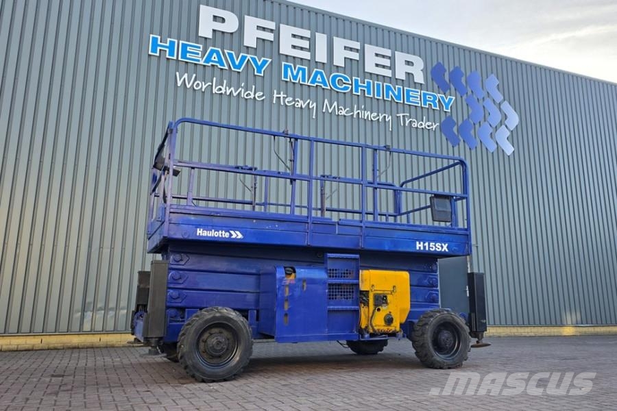 Haulotte H15SX Diesel, 4x4 Drive, 15 Working Height, 500kg Scissor lifts