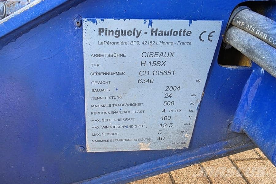 Haulotte H15SX Diesel, 4x4 Drive, 15 Working Height, 500kg Škarjaste dvižne ploščadi