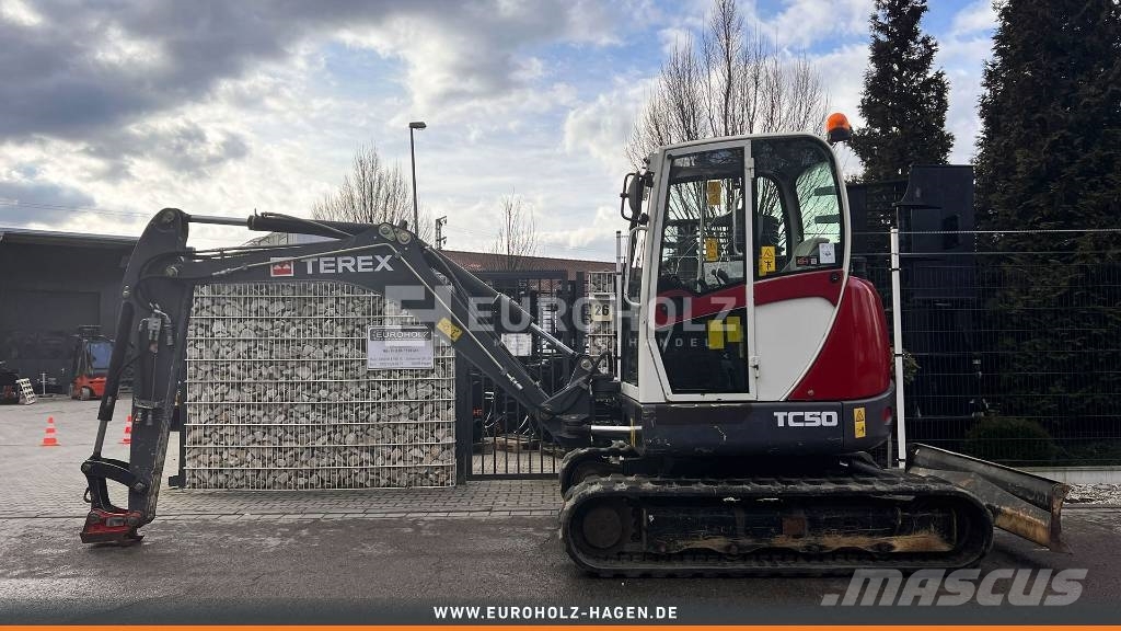 Terex Minibagger TC 50, Schnellwechsler MS03, Knickmatik Minibagger < 7t