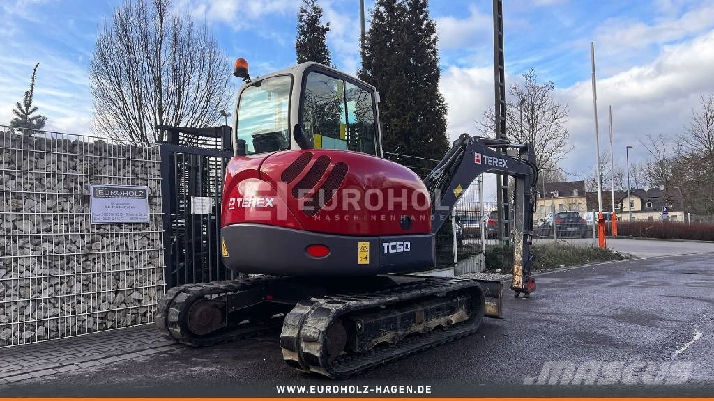 Terex Minibagger TC 50, Schnellwechsler MS03, Knickmatik Minibagger < 7t
