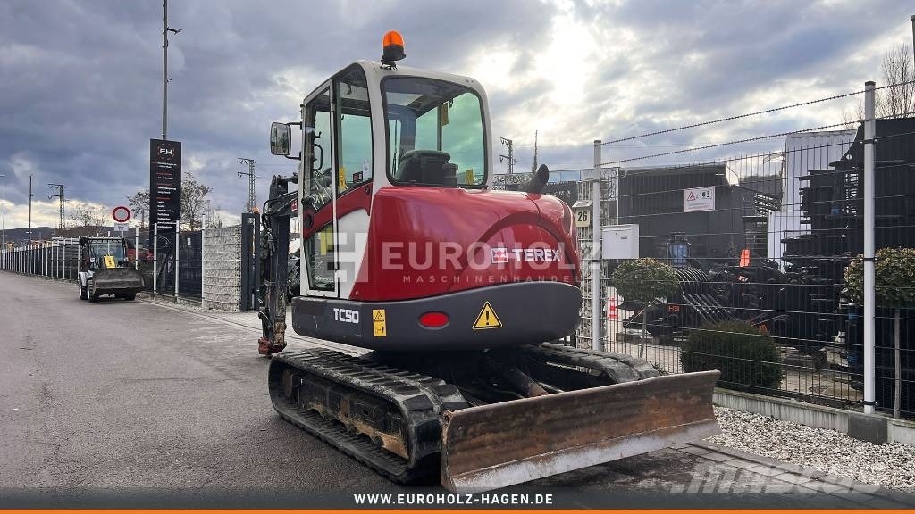 Terex Minibagger TC 50, Schnellwechsler MS03, Knickmatik Minibagger < 7t