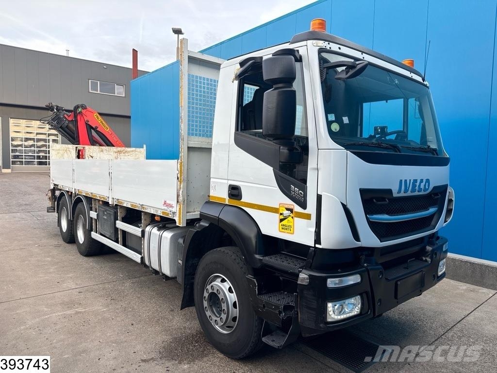 Iveco Stralis 360 X-way 6x4, Palfinger, Remote, Steel su Platte bakwagens