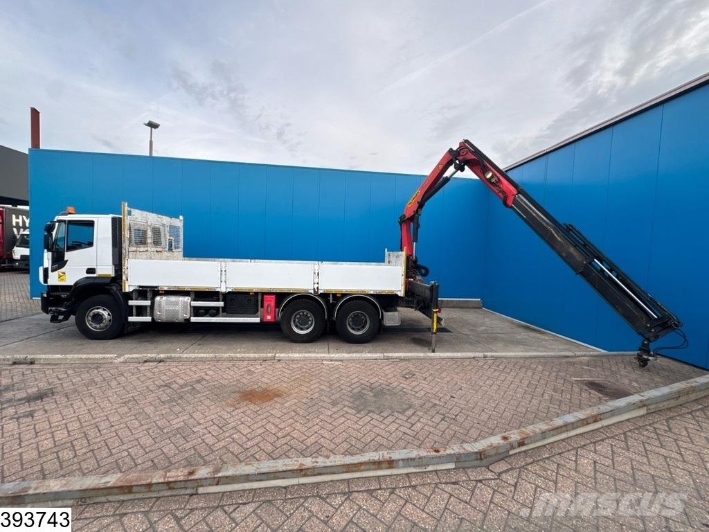 Iveco Stralis 360 X-way 6x4, Palfinger, Remote, Steel su Platte bakwagens