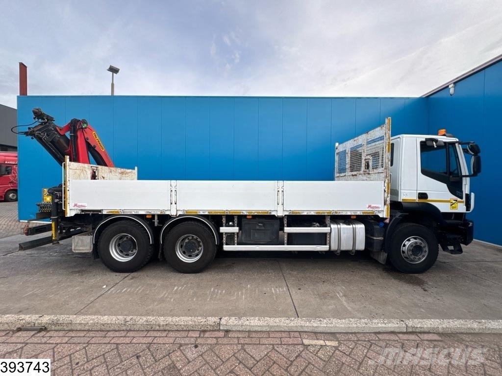 Iveco Stralis 360 X-way 6x4, Palfinger, Remote, Steel su Platte bakwagens