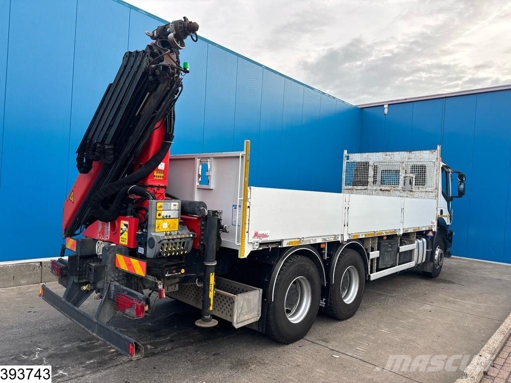Iveco Stralis 360 X-way 6x4, Palfinger, Remote, Steel su Platte bakwagens