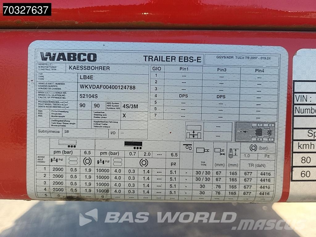 Kässbohrer LB4E Mega Extendable - 690cm 2xSteering Axle Drum Low loader-semi-trailers
