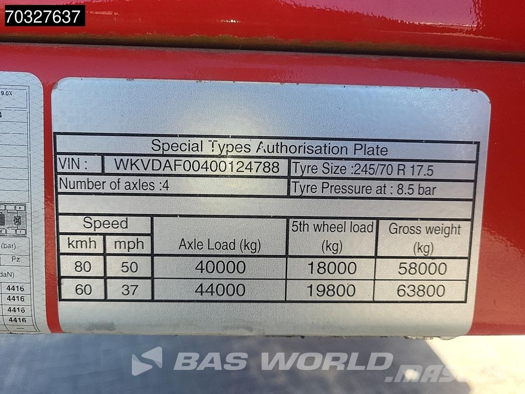 Kässbohrer LB4E Mega Extendable - 690cm 2xSteering Axle Drum Low loader-semi-trailers