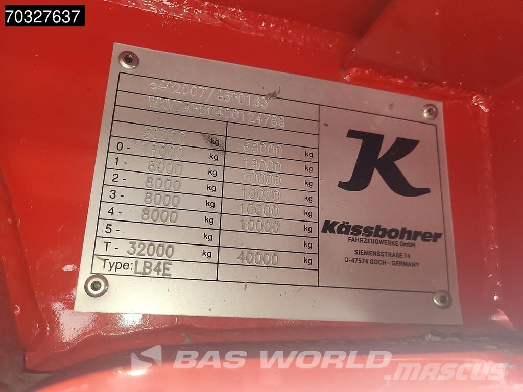 Kässbohrer LB4E Mega Extendable - 690cm 2xSteering Axle Drum Low loader-semi-trailers