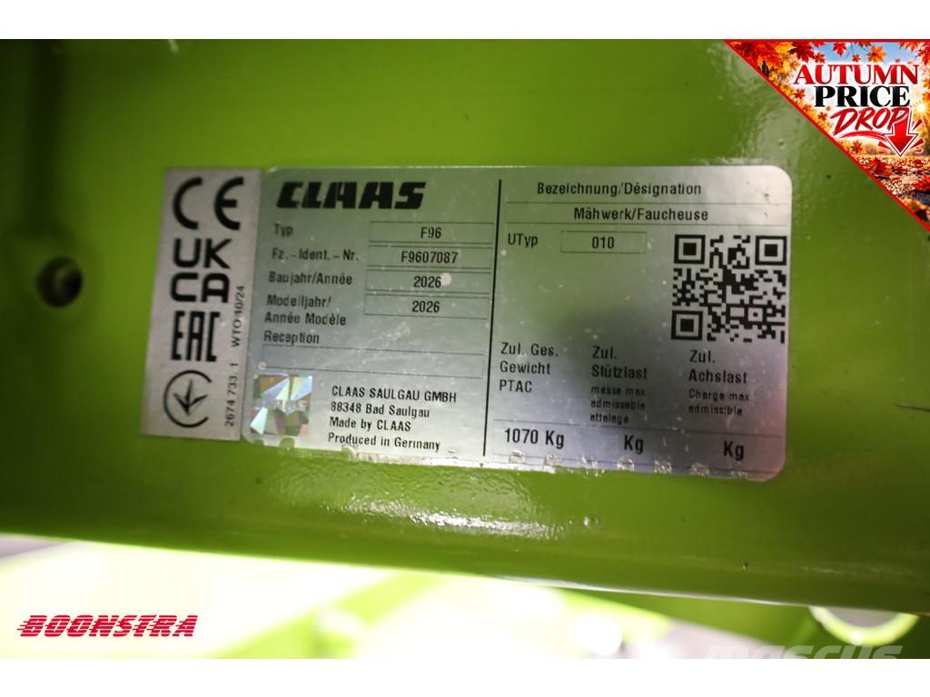 CLAAS Disco 3200 FC Profil Frontmaaier BY 2026 Segadoras