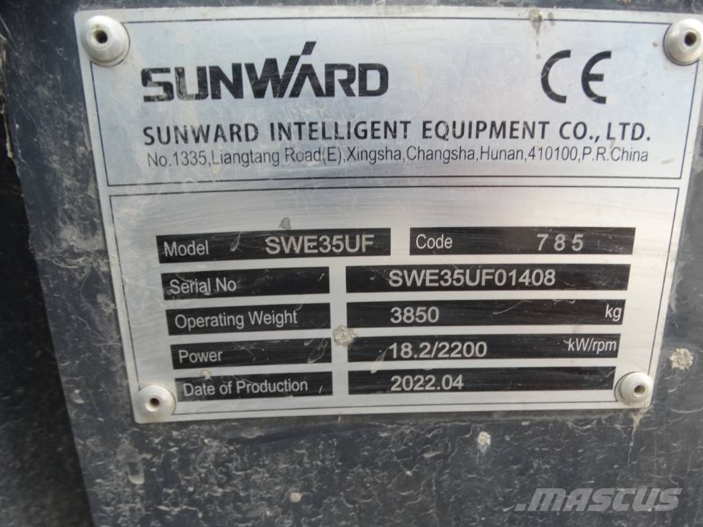 Sunward SWE 35 UF Miniescavatori