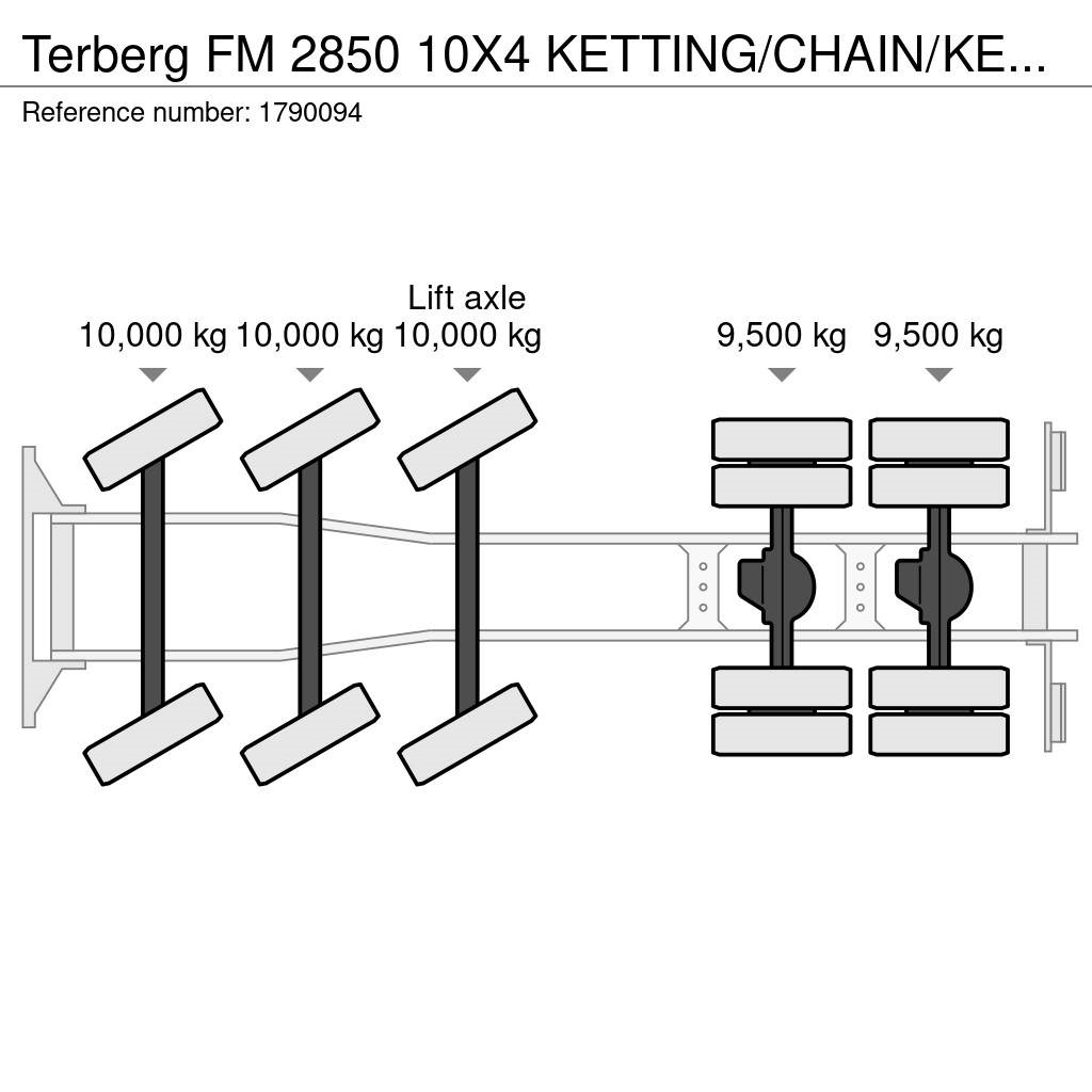 Terberg FM 2850 10X4 KETTING/CHAIN/KETTENSYSTEM/CONTAINER Rol kiper kamioni sa kukom za podizanje tereta