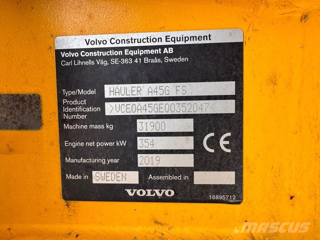 Volvo A45G FS ساحبات مفصلية