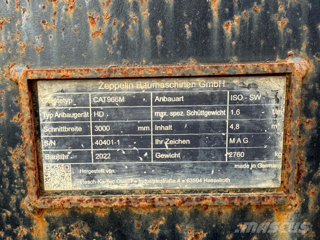 Zeppelin WP-125.40-300 ISO Volvo L150/180/220 دلاء
