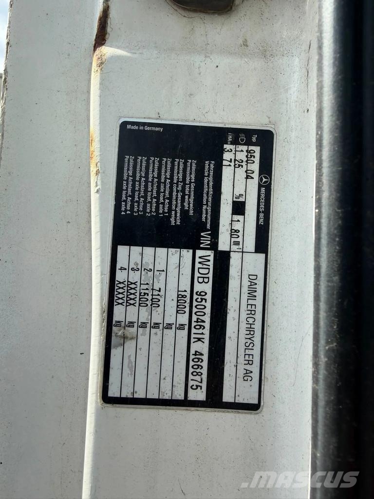 Mercedes-Benz Actros 1840 Long Chassis V6 Big Axle EPS Gearbox 3 Camiones chasis