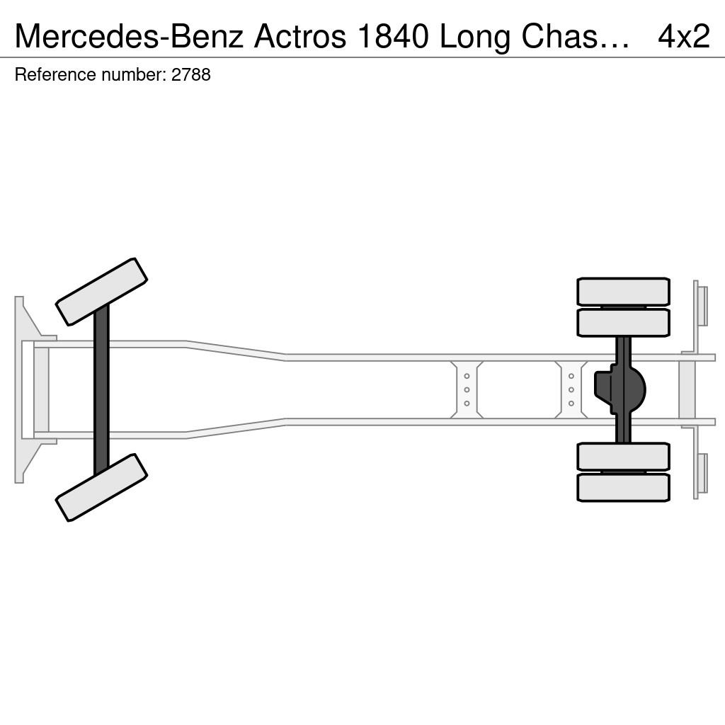 Mercedes-Benz Actros 1840 Long Chassis V6 Big Axle EPS Gearbox 3 Camiones chasis