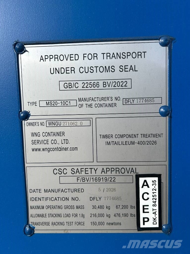Container 20FT NEW - DPX-29096 Muu