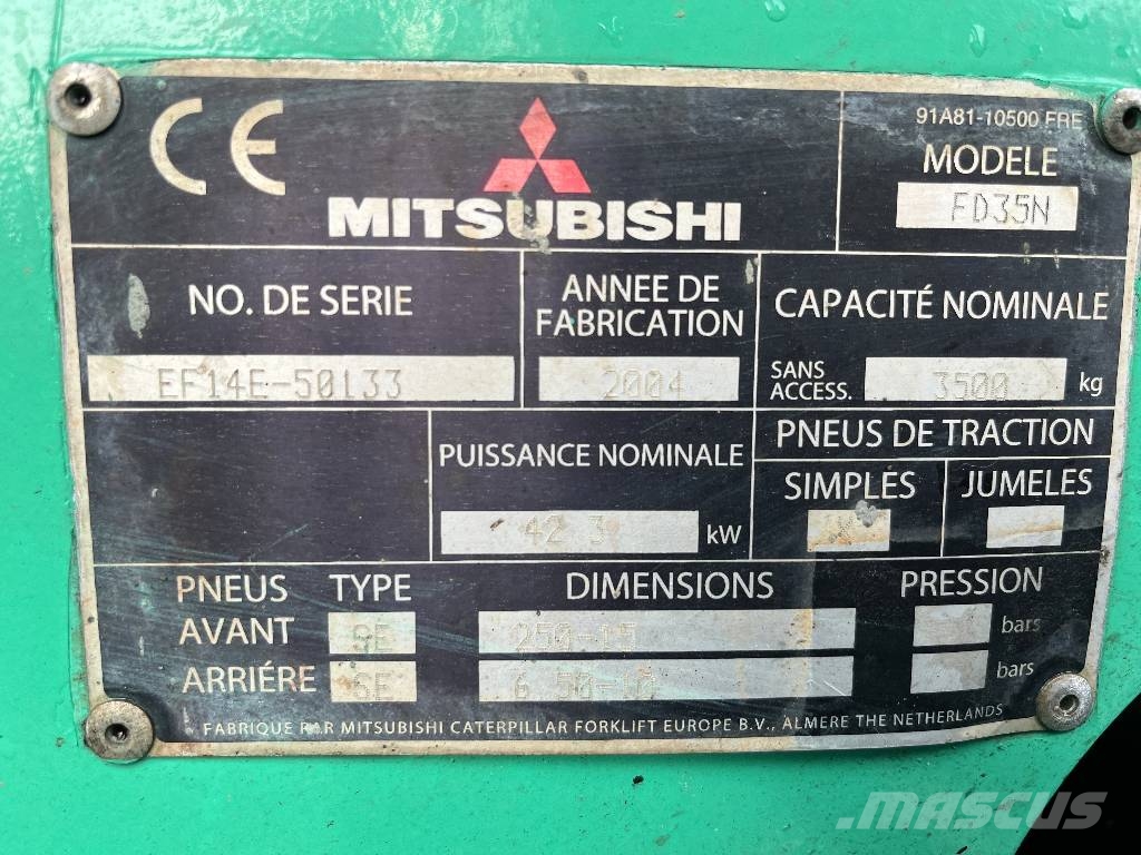 Mitsubishi FD35N V-4249 IO Дизельные погрузчики
