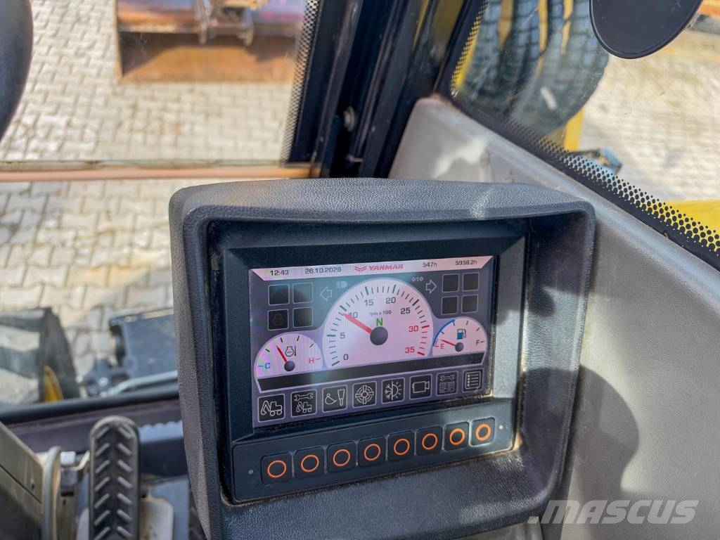 Yanmar B110W Powertilt SW hydr. Kamera Bagri na kolesih