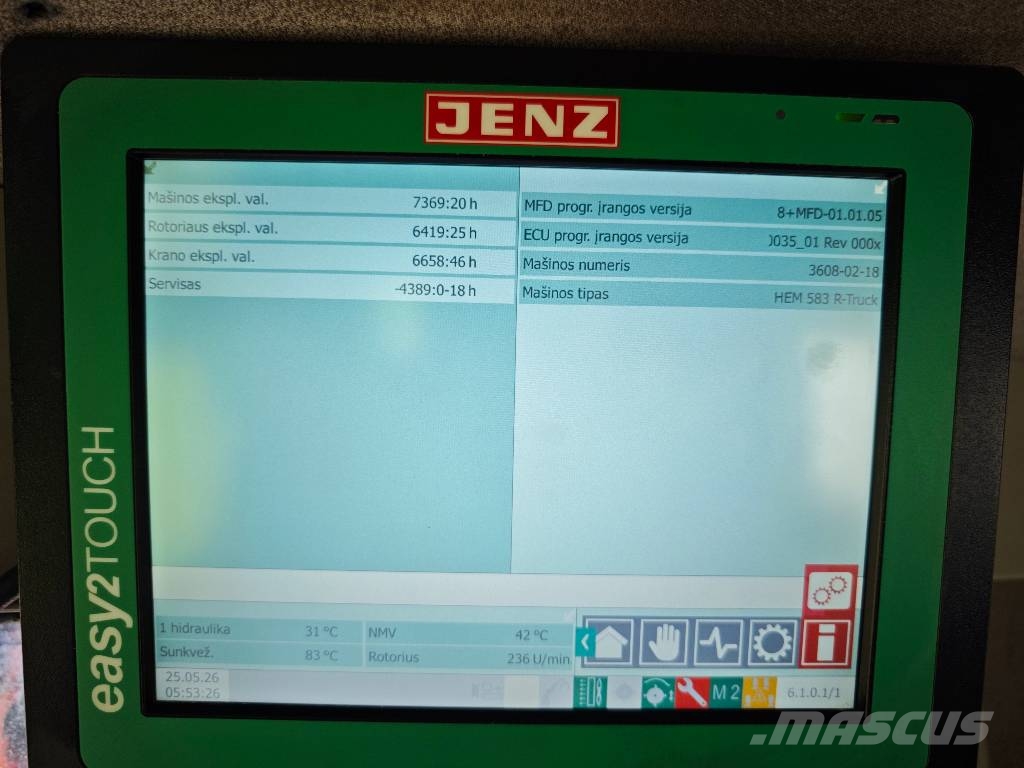 MAN JENZ TGS 33.500 JENZ 583 Palfinger Trituradoras de madera
