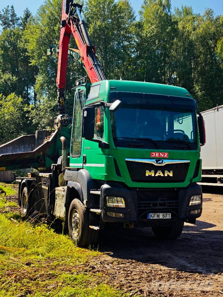 MAN JENZ TGS 33.500 JENZ 583 Palfinger Trituradoras de madera