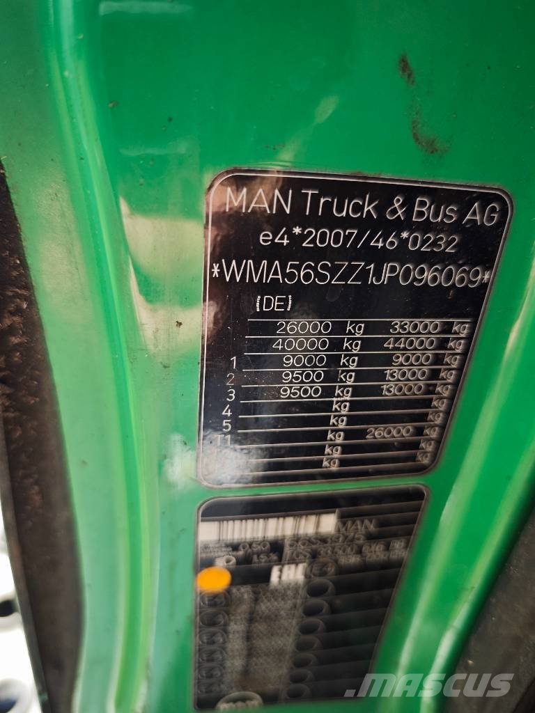 MAN JENZ TGS 33.500 JENZ 583 Palfinger Trituradoras de madera