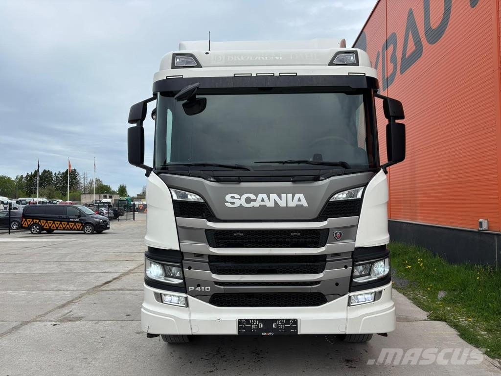 Scania P410 4x4+2 HYDRAULICS / FRONT AXEL 9T Camiones con chasís y cabina