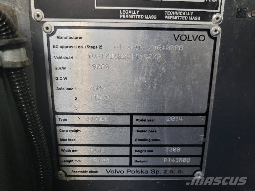 Volvo B8RLE 8900 Tarpmiestiniai autobusai