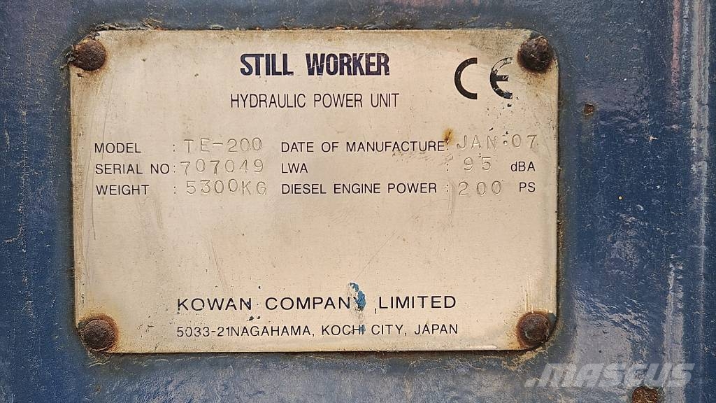 Giken Kowan Still Worker ZU-100 no Giken Silent Piler Другое буровое оборудование