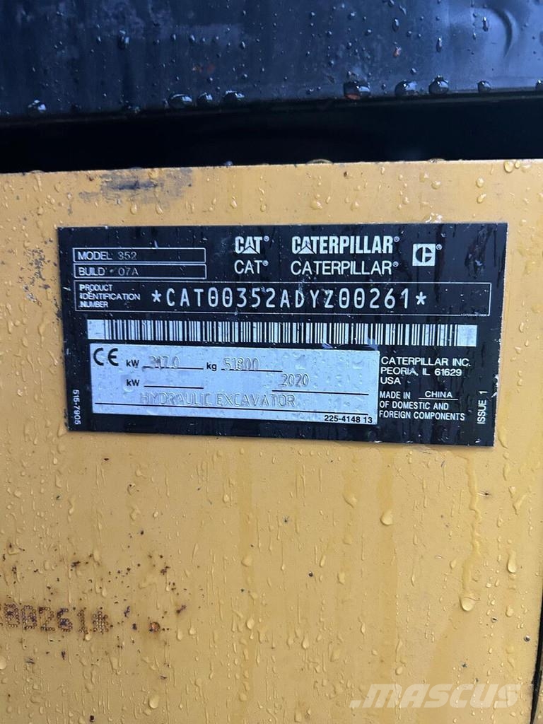 CAT 352 Escavatori cingolati