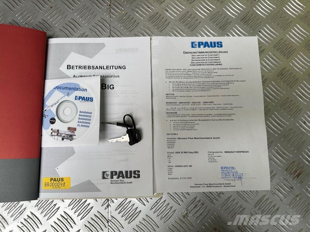Paus 25WH Easy Big Lift, 2009, first owner, rarely used Merci e mobili per ascensori