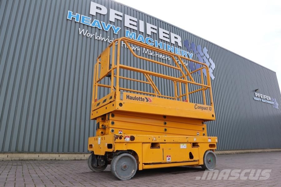 Haulotte Compact 10 Electric, 10m Working Height, 450kg Cap Scissor lifts