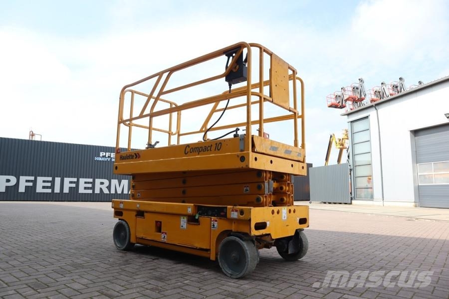 Haulotte Compact 10 Electric, 10m Working Height, 450kg Cap Scissor lifts
