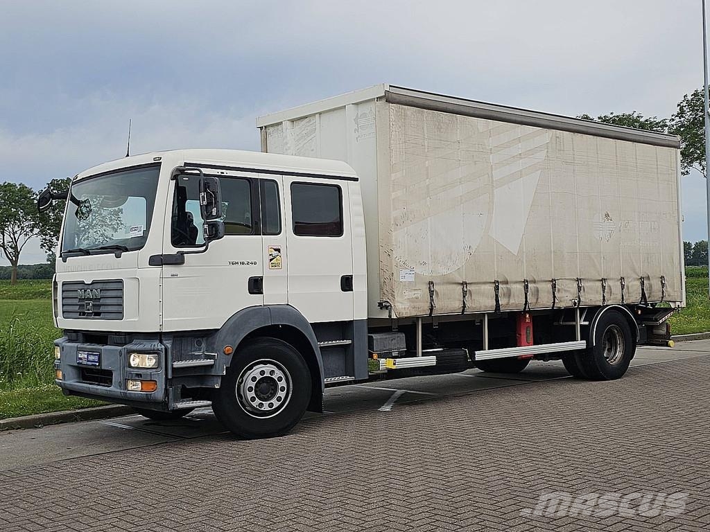 MAN 18.240 TGM DOKA DOUBLE CABIN شاحنات ذات هيكل صندوقي