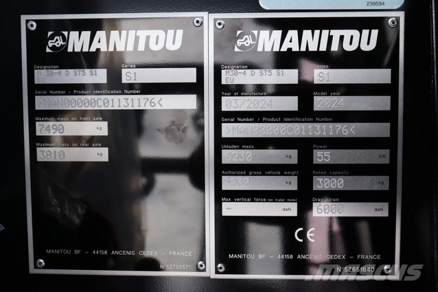 Manitou M30-4  Valid inspection, *Guarantee! Diesel, 4x4 D 험지용 트럭