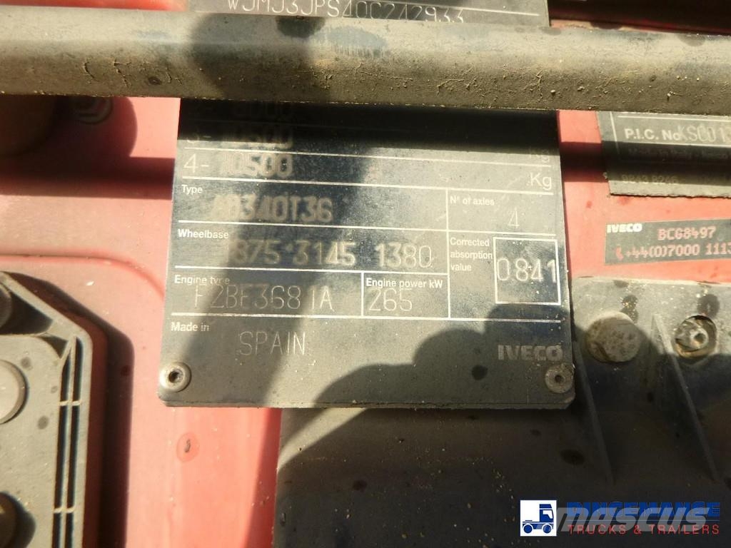 Iveco AD340T36 8x4 RHD tipper + HMF 1244 Z1 All-Terrain-Krane
