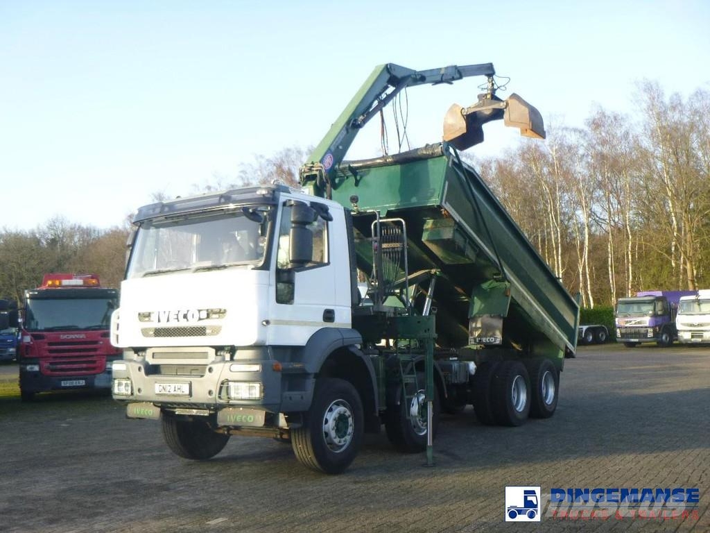 Iveco AD340T36 8x4 RHD tipper + HMF 1244 Z1 All-Terrain-Krane