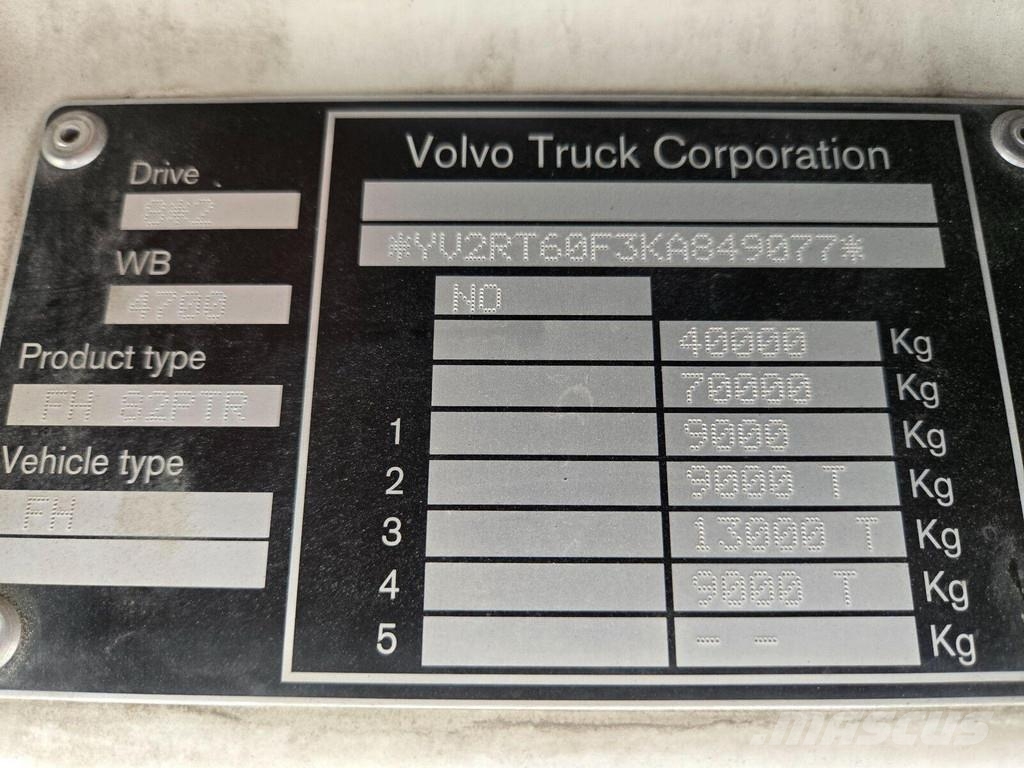 Volvo FH540 8x2 PTO Camiones con chasís y cabina