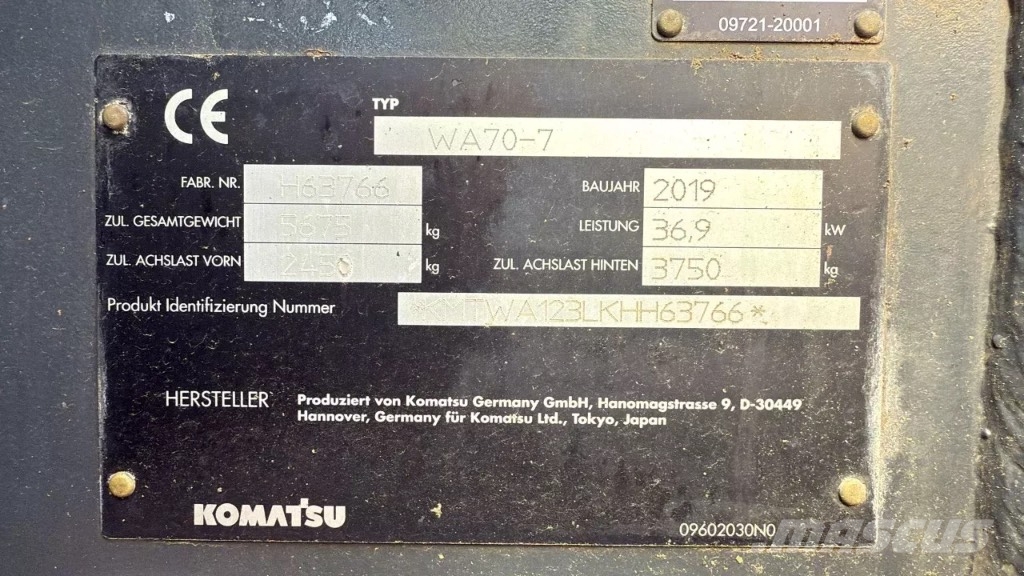 Komatsu WA 70 Hjullastare