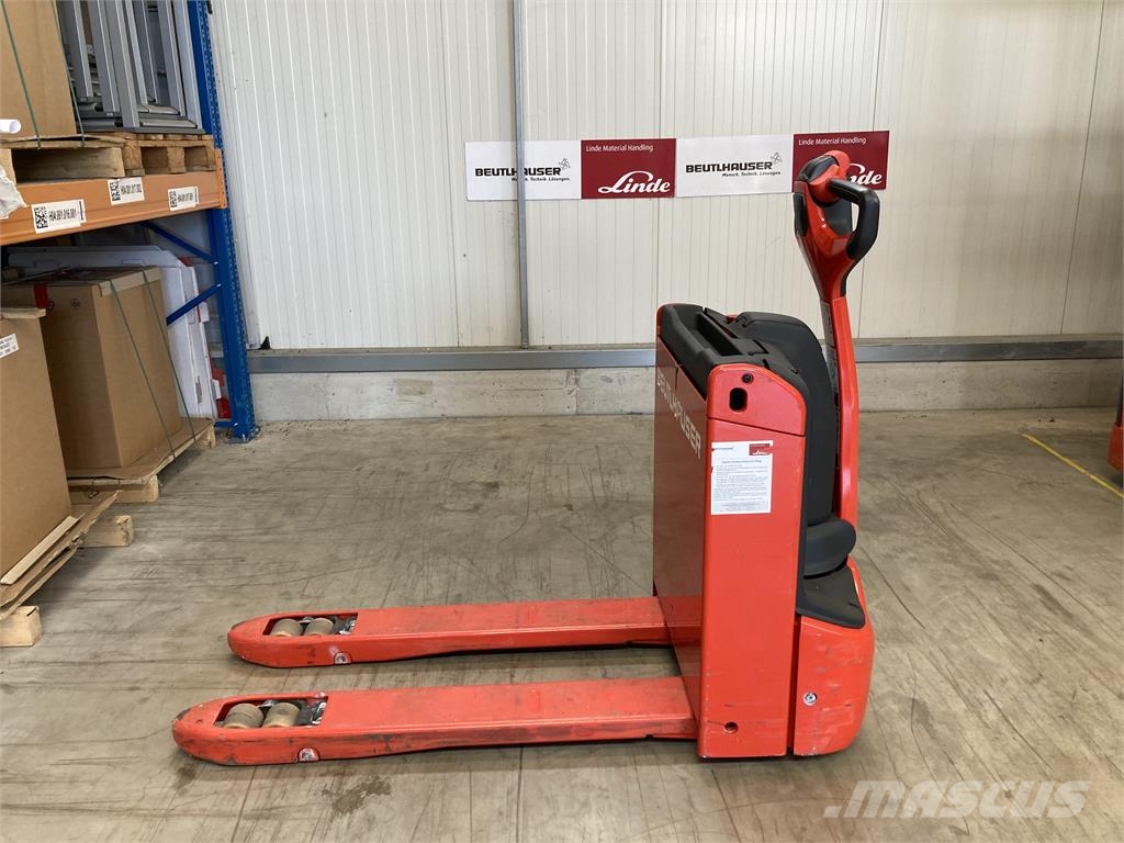 Linde T14 Παλετοφόρα πεζού χειριστή με ιστό