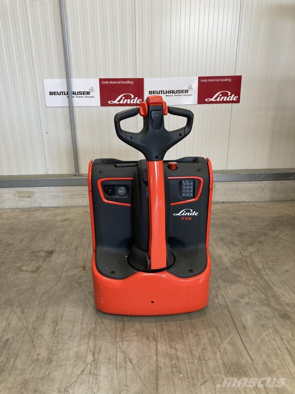 Linde T14 Παλετοφόρα πεζού χειριστή με ιστό